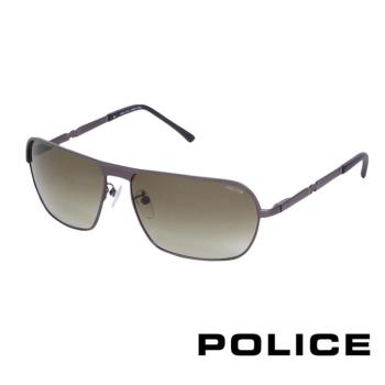 POLICE 都會時尚飛行員太陽眼鏡 (古銅色) POS8745E0627