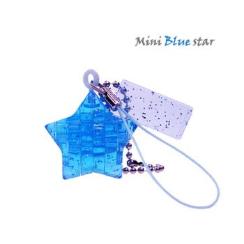 《3D 立體水晶拼圖》藍星星迷你吊飾