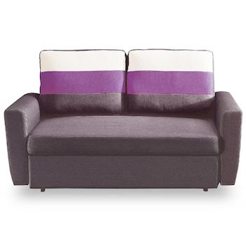 【時尚屋】莫妮卡沙發床雙人座深咖啡色布MT7-340-4免組裝/免運費/沙發