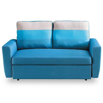 【時尚屋】莫妮卡布沙發床雙人座藍色MT7-340-1免組裝/免運費/沙發