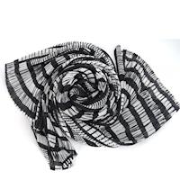 ISSEY MIYAKE 三宅一生PLEATS PLEAS GORO印花攤披肩/圍巾(格紋)