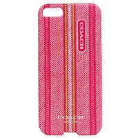 COACH 民俗風直紋 iPhone 5 手機保護殼(桃紅)