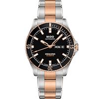 MIDO 美度 海洋之星 動力儲存80專業200米潛水機械錶(黑x雙色/42mm) M0264302205100
