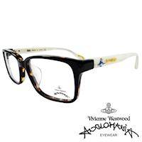 Vivienne Westwood 英國Anglomania亮眼配色光學眼鏡(琥珀+白)AN281E02