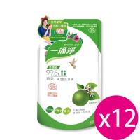 楓康一滴淨蘆薈多酚洗潔精補充包-檸檬植萃 800gX12包