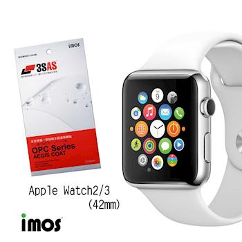 imos Apple Watch 42mm第三代 超抗撥水疏水疏油效果保護貼-兩入