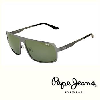 Pepe Jeans 英倫時尚簡約個性風格太陽眼鏡 (銀/綠) PJ5060EC2