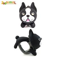 【ZOONIMAL】STORY 動物自行車燈用LED白光前燈-Buba巴布狗/黑狗