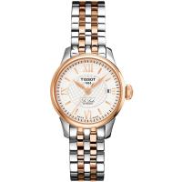 TISSOT 天梭 Le Locle 力洛克系列機械女錶(銀x玫瑰金/25.3mm) T41218333