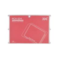 JJC 4張Micro SD記憶卡儲存盒MCH-SD4CN紅色(名片型)