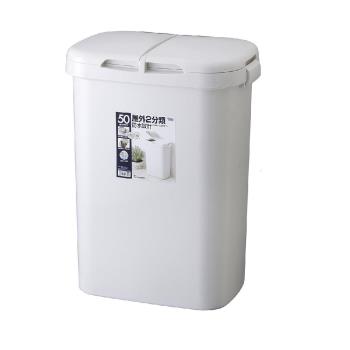 日本RISU(H&amp;H系列)二分類防水垃圾桶 50L
