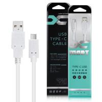 X_mart Type-C 1M/100cm粗線6A高速充電傳輸線(台灣製)國際UL認證-黑色/白色