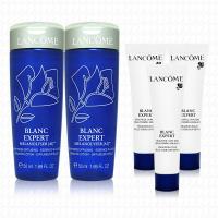 LANCOME蘭蔻 激光煥白精華玫瑰露升級版50mlx2+精華乳液15mlx3