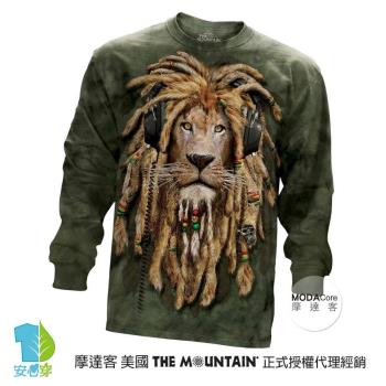 『摩達客』(預購)美國進口The Mountain DJ加滿獅 純棉長袖T恤