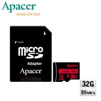 【三入組】Apacer宇瞻 32GB MicroSDHC UHS-I Class10記憶卡(85MB/s)