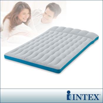 【INTEX】雙人野營充氣床墊(車中床)-寬127cm (灰藍色) (67999)