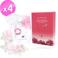 BLOSSOM 玫瑰5D浄白保濕羽絲絨煥采面膜30ML (5片/盒) x4