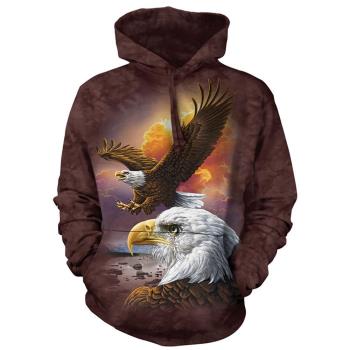 【摩達客】 美國進口 The Mountain 鷹與雲 長袖連帽T恤