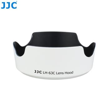 白色JJC副廠Canon佳能LH-63C WHITE相容原廠EW-63C遮光罩適EF-S 18-55mm f3.5-5.6 f4-5.6 IS STM