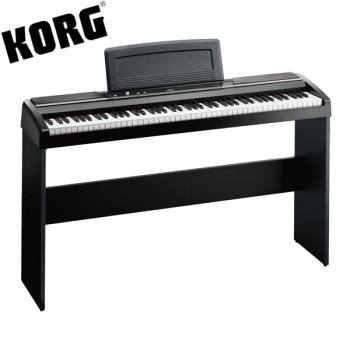【KORG】標準88鍵電鋼琴/數位鋼琴含原廠琴架-黑色-公司貨保固 (SP-170S)