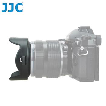 JJC副廠Olympus遮光罩LH-J66相容奧林巴斯原廠LH-66遮光罩適M.Zuiko Digital ED 12-40mm f2.8 1:2.8