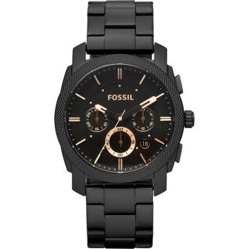 FOSSIL 星際時空三環運動腕錶 金時標xIP黑 42mm FS4682IE