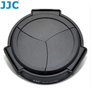JJC富士副廠Fujifilm自動鏡頭蓋賓士蓋ALC-X100B黑色適X100V、X100F、X100T、X100S、X100、X70