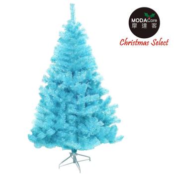 【摩達客】台灣製7呎/ 7尺(210cm)豪華版冰藍色聖誕樹裸樹 (不含飾品不含燈)