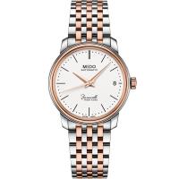MIDO 美度 Baroncelli永恆系列 復刻典藏機械女錶(銀x雙色/33mm) M0272072201000