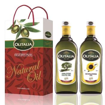 Olitalia奧利塔-綜合油品禮盒3組(橄欖油X3+葵花油X3/盒);各3瓶