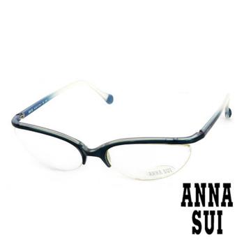 Anna Sui 日本安娜蘇 魔幻漸層立體精雕造型平光眼鏡(藍) AS033E04