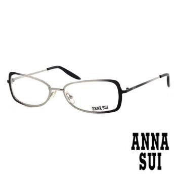 Anna Sui 日本安娜蘇 時尚經典漸層造型平光眼鏡(黑) AS041E01