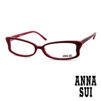 Anna Sui 日本安娜蘇 魔幻時尚蝴蝶造型平光眼鏡(紅) AS100E02