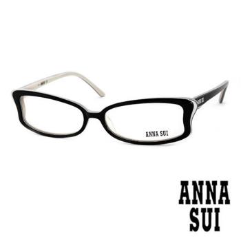 Anna Sui 日本安娜蘇 魔幻時尚蝴蝶造型平光眼鏡(黑) AS100E01