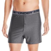 Under Armour 男時尚舒適四向彈力鈕扣碳灰色四角內褲(預購)