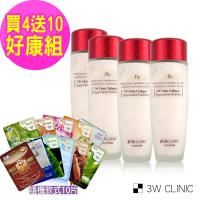 韓國 3W CLINIC 膠原潤澤乳液 150ml 4入 (贈修護面膜隨機10片) 即期良品 2020/12