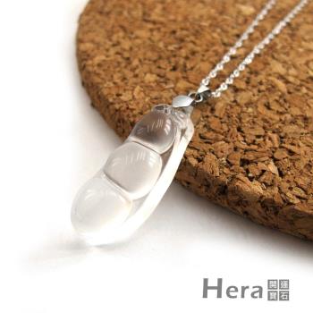 【Hera】 赫拉 頂級冰種水沬玉四季豆項鍊