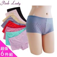 【PINK LADY】珠光亮彩圓點 中低腰棉柔無痕內褲4302(6件組)
