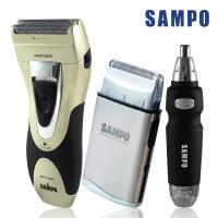 SAMPO聲寶 水洗式雙刀頭刮鬍刀EA-Z906WL超值3件組