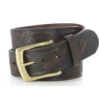 Wrangler 2018藍哥超炫老鷹圖騰印製棕色皮帶(預購)