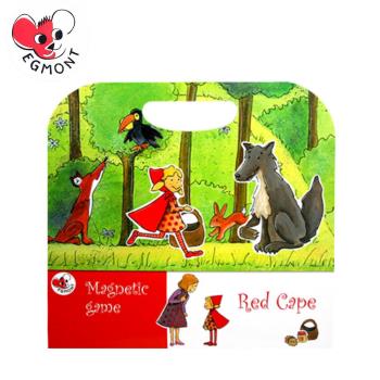 【BabyTiger虎兒寶】比利時 Egmont Toys 艾格蒙繪本風遊戲磁貼書 - Red Cape 小紅帽