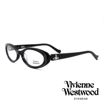 Vivienne Westwood 英國薇薇安魏斯伍德★閃亮時尚晶鑽光學眼鏡 黑 VW150E05