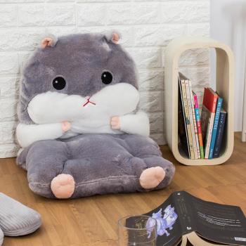 【樂嫚妮】可愛倉鼠玩偶暖手枕抱枕坐墊組-4色