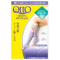 【Scholl- Qtto】睡眠機能小腿露指襪(經典粉紫款)
