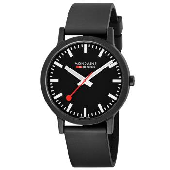 MONDAINE 瑞士國鐵essence系列腕錶-41mm/黑 41120RB