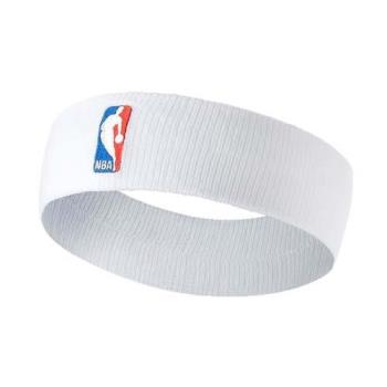 NIKE NBA DRI-FIT 單色頭帶-客場-髮帶 慢跑 一只入 籃球 飛人喬丹 白紅藍
