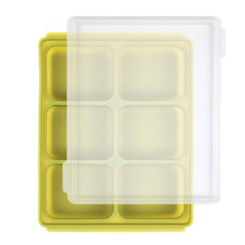 TgmFDA 白金矽膠 副食品冷凍分裝盒6格(45g)L-兩入組(顏色隨機出貨)