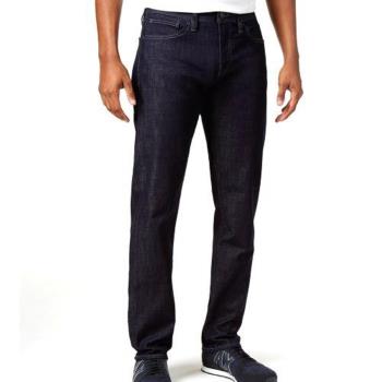 A/X 阿瑪尼時尚水洗深靛藍低腰彈性直筒牛仔褲(預購)