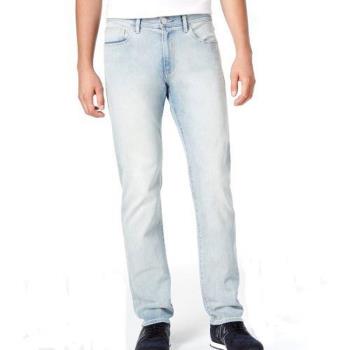 A/X 阿瑪尼時尚水洗淺藍低腰彈性直筒牛仔褲(預購)
