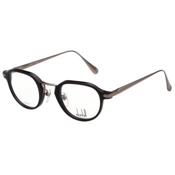 Dunhill 純鈦 復古 光學眼鏡 (黑+槍色)VDH042